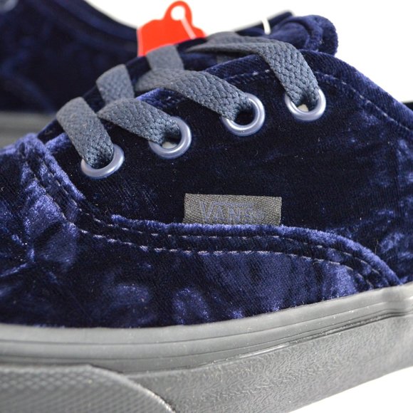 Vans authentic velvet navy black sneaker shoes - Picture 4 of 7